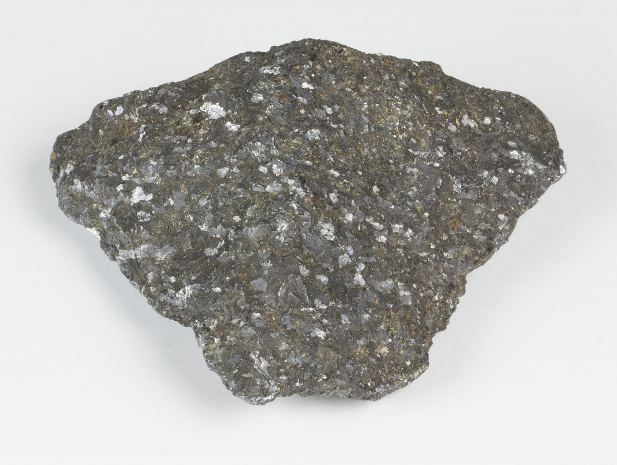 A sample of galena from Zambia. Canterbury Museum 1966.121.1