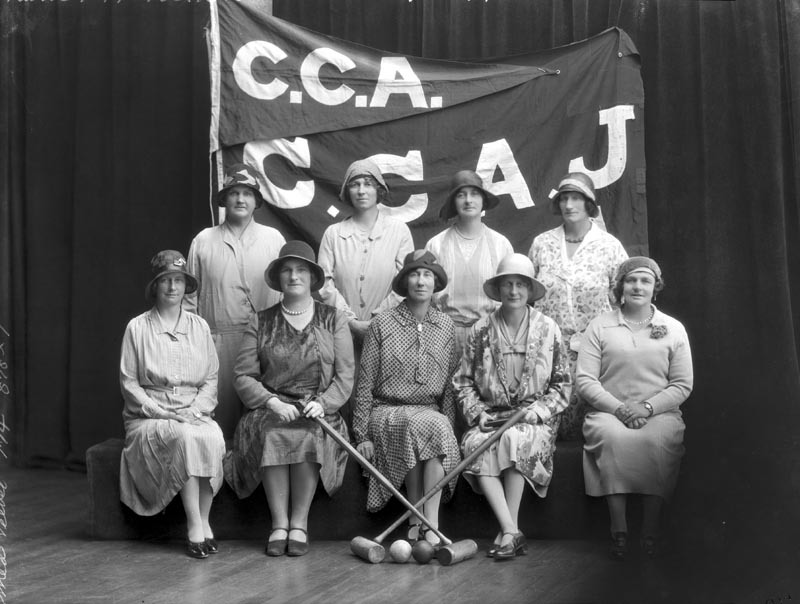 Cashmere Ladies Croquet Club, c1930, Canterbury Museum 1980.175.96