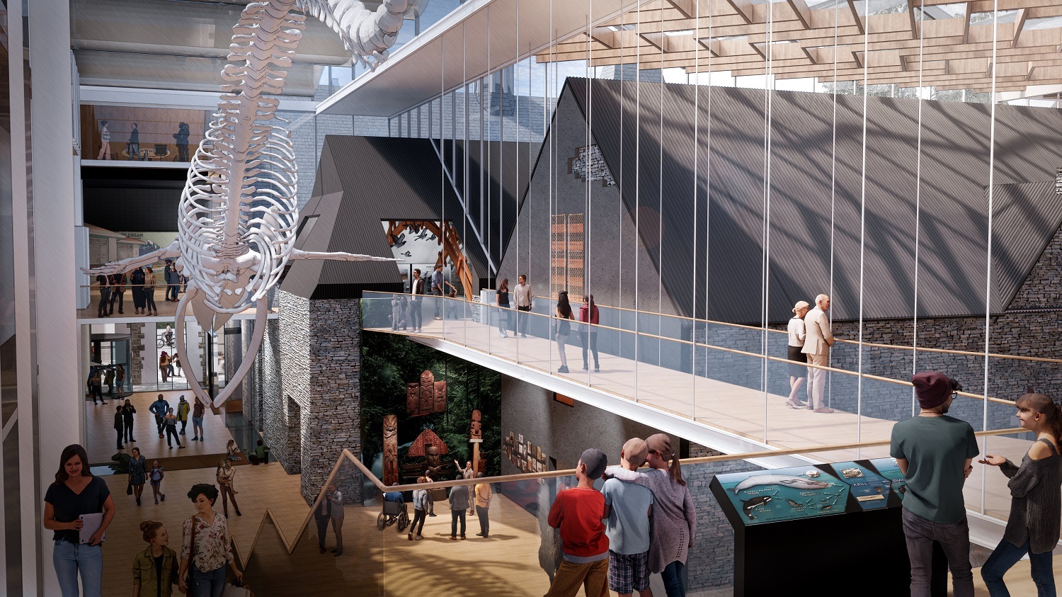 Artist’s impression of atrium in the proposed redevelopment