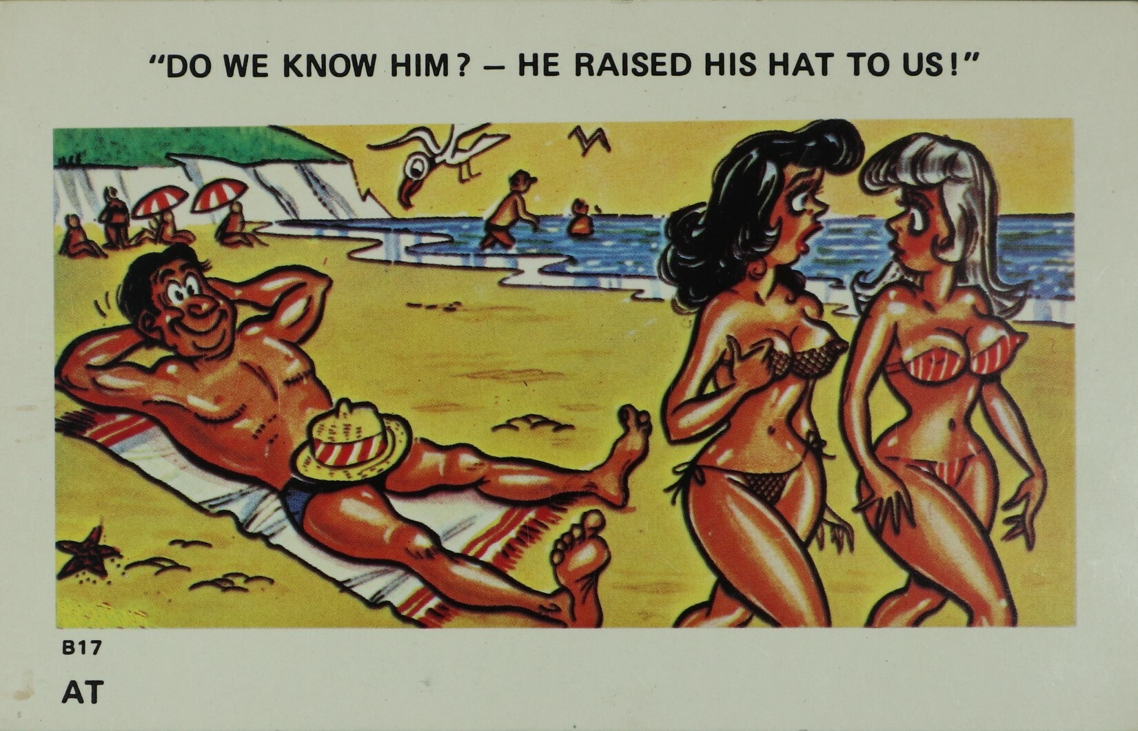 A slightly risqué postcard from the mid-twentieth century. Canterbury Museum 2004.39.5674