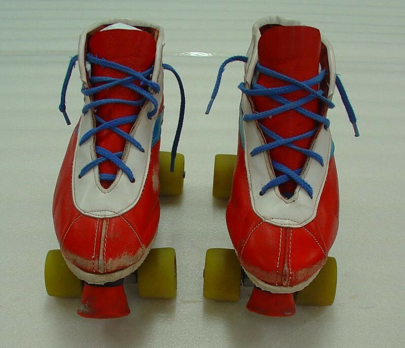 1970s roller skates. Canterbury Museum 2008.192.1