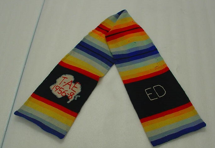 Scarf worn by Sir Edmund Hillary on the Commonwealth Trans-Antarctic Expedition. Canterbury Museum 2008.85.1