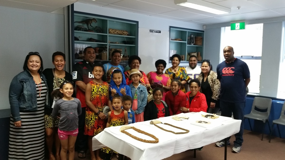 Members of the Canterbury Fijian community at Canterbury Museum