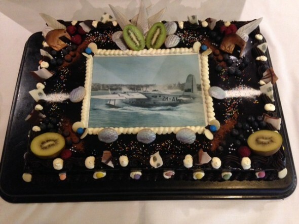 Air New Zealand's 75th birthday cake Te Papa 30 April 2015. Credit: Lynette Townsend