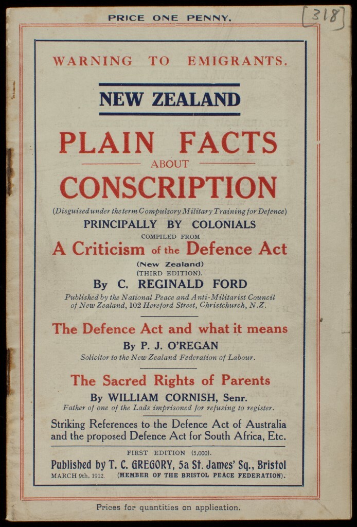 Folder 173 Item 318 Mackie Papers, Canterbury Museum