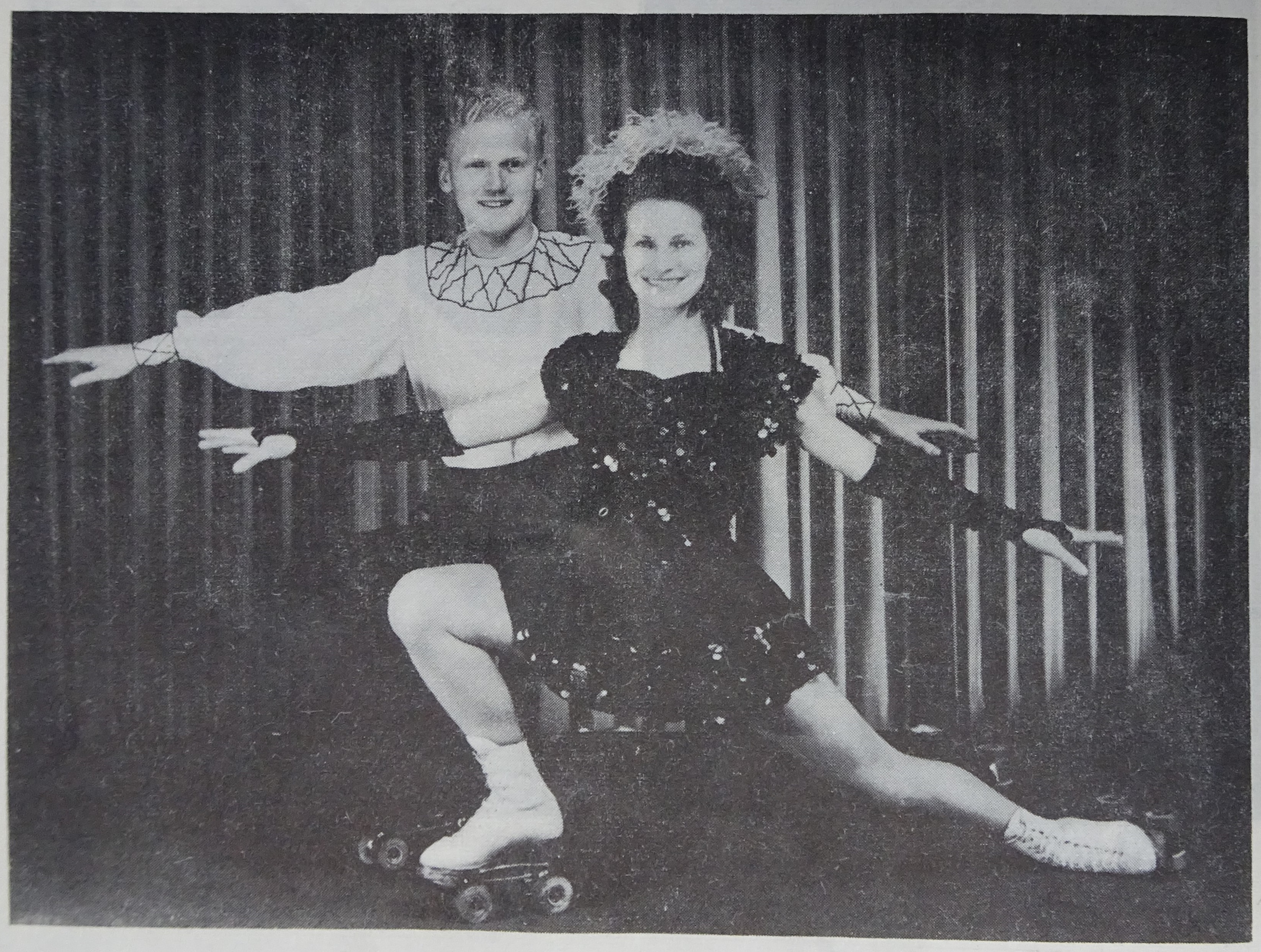 Joyce and Sandy Allchurch of Christchurch were the Pair and Dance Skating Champions of New Zealand from 1943–1949. Canterbury Museum E.C.174.537