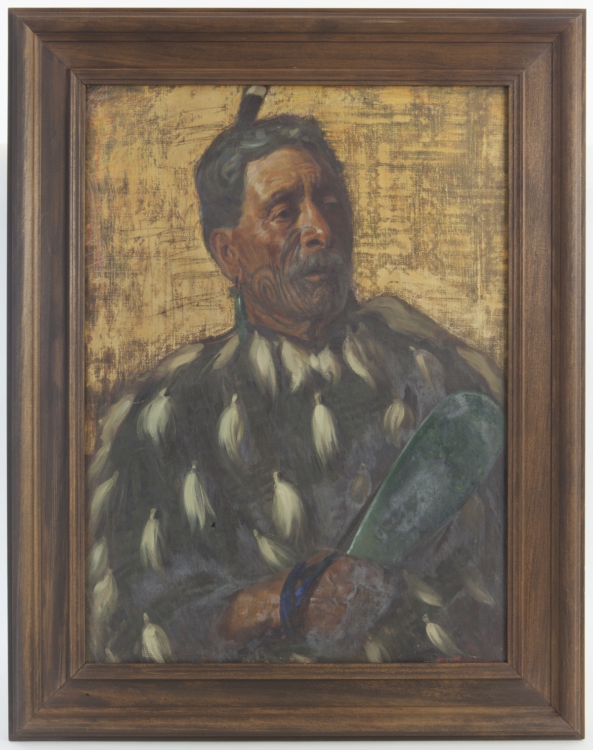 Portrait: Taupo Maori Chief, Sydney Lough Thompson, 1907. Canterbury Museum E168.538