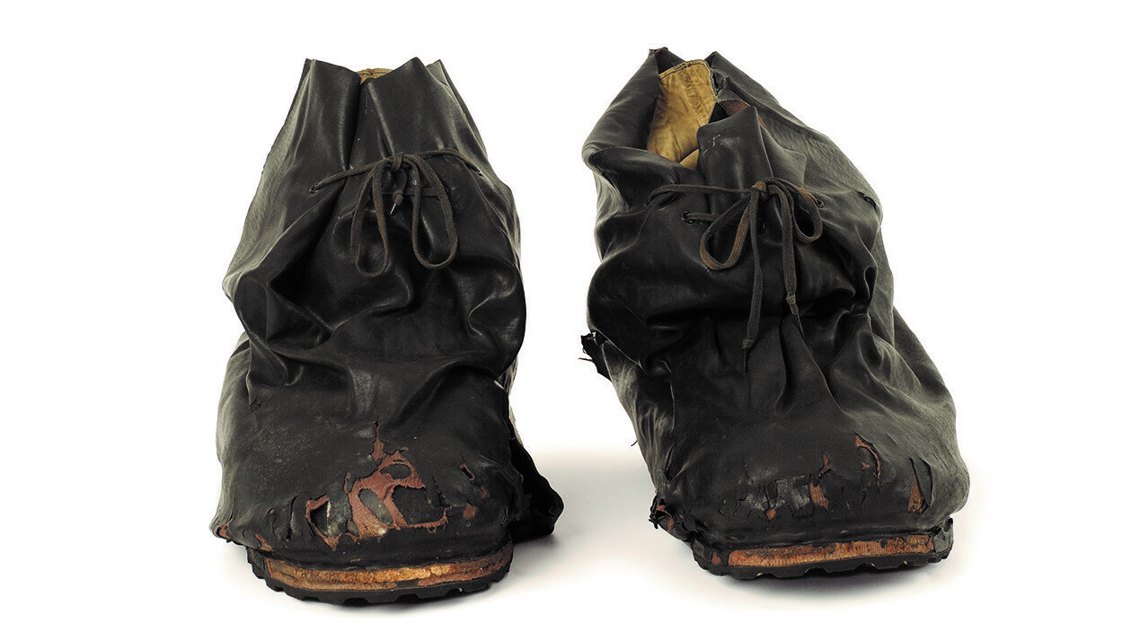 The first boots to summit Mount Everest