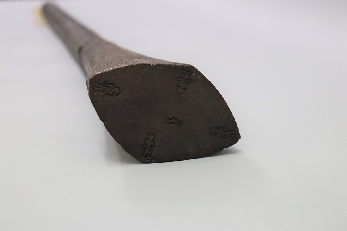 The intricate carvings on this Tongan war club indicate it belonged to an esteemed warrior. Canterbury Museum E148.149