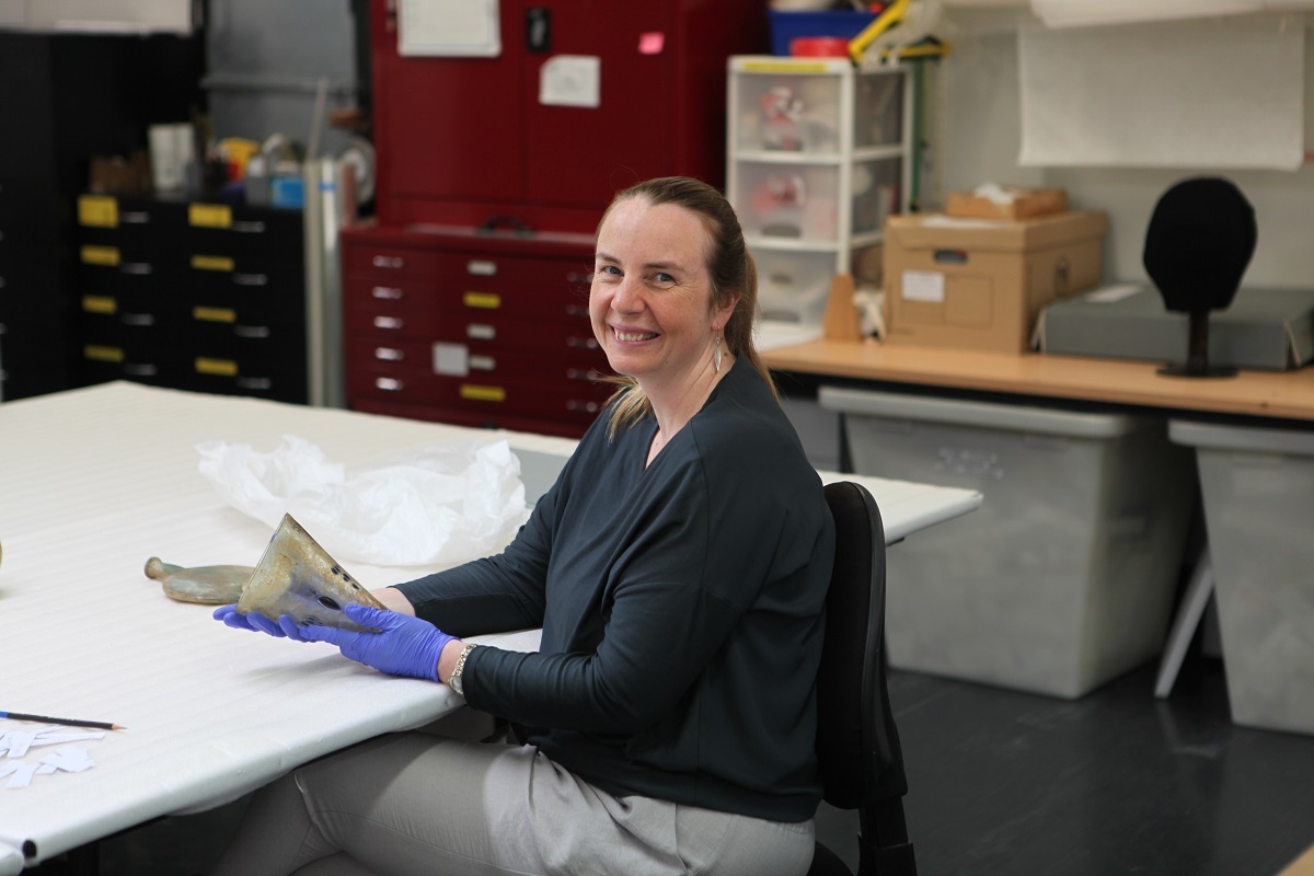 Curator Emma Brooks has been working with our collection of classical glassware.