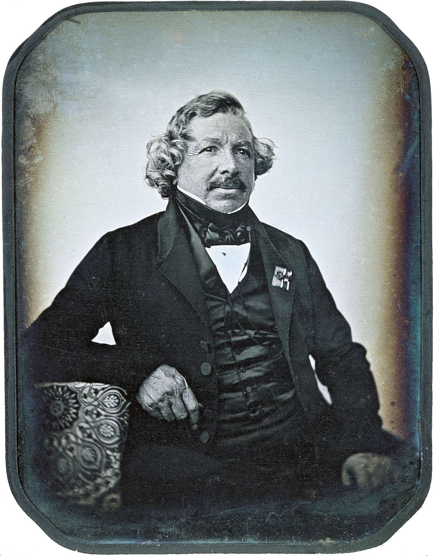 Daguerreotype of Louis-Jacques-Mandé Daguerre by Jean-Baptise Sabatier-Blot. George Eastman Museum