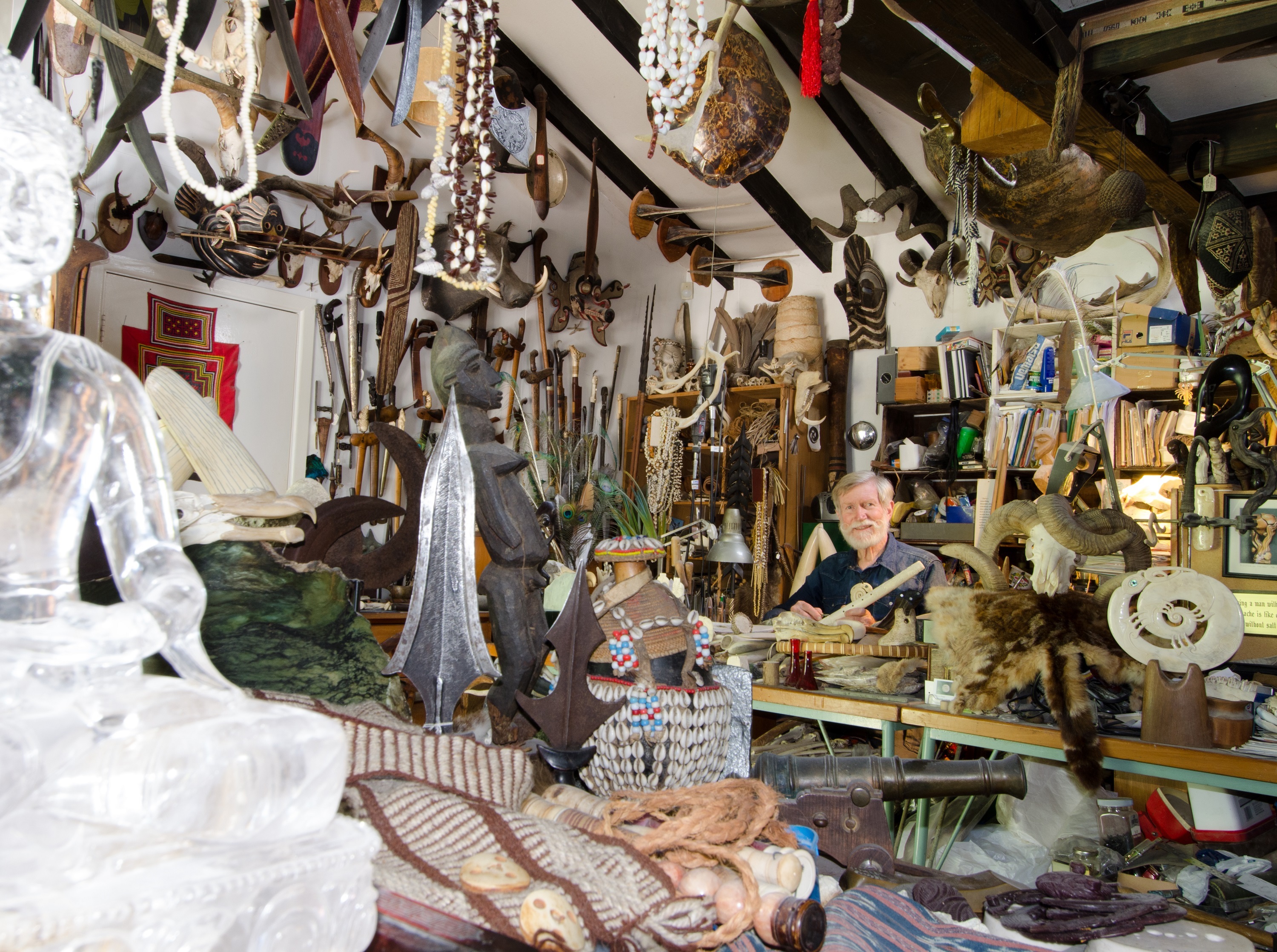 Owen Mapp in his studio. Photo by Hanne Eriksen Mapp