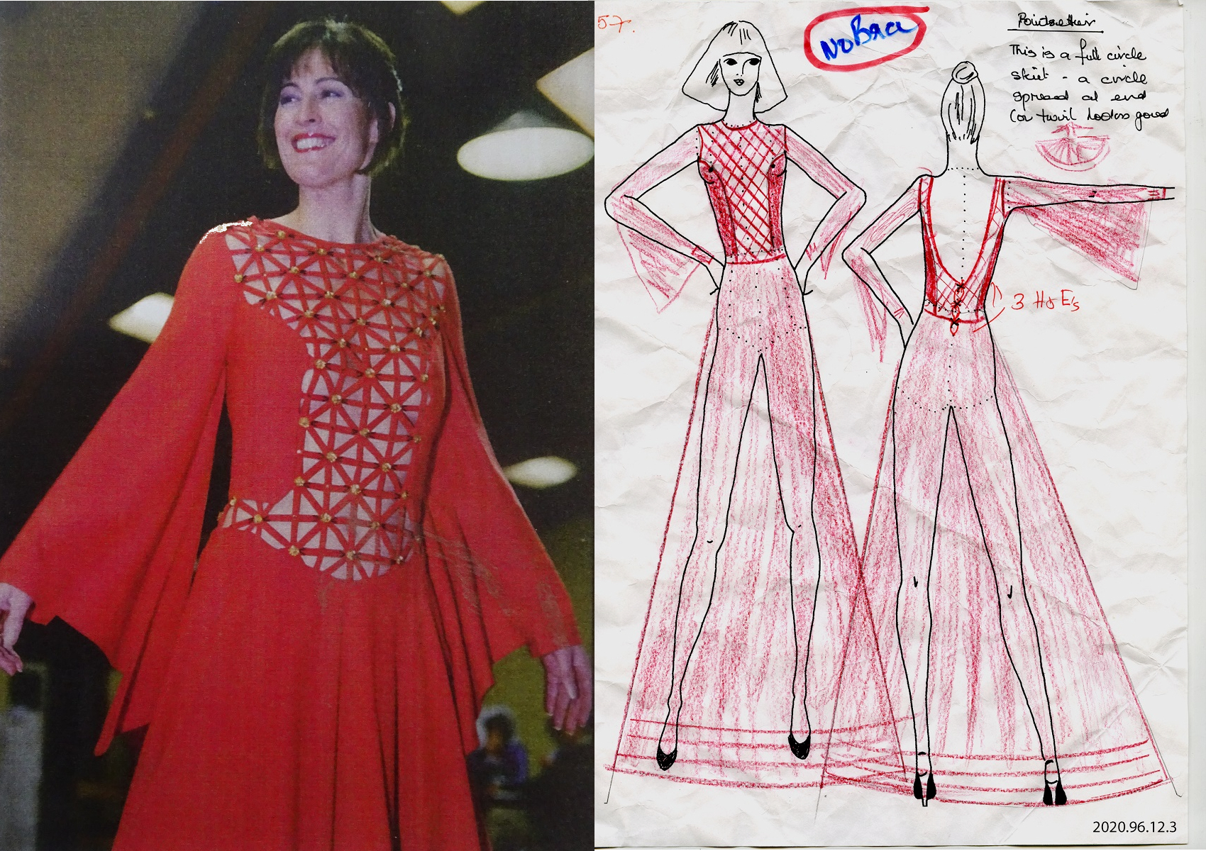 Fashion show guide sheet, Canterbury Museum 2020.96.12. Photo courtesy of Zora Price's daughters.