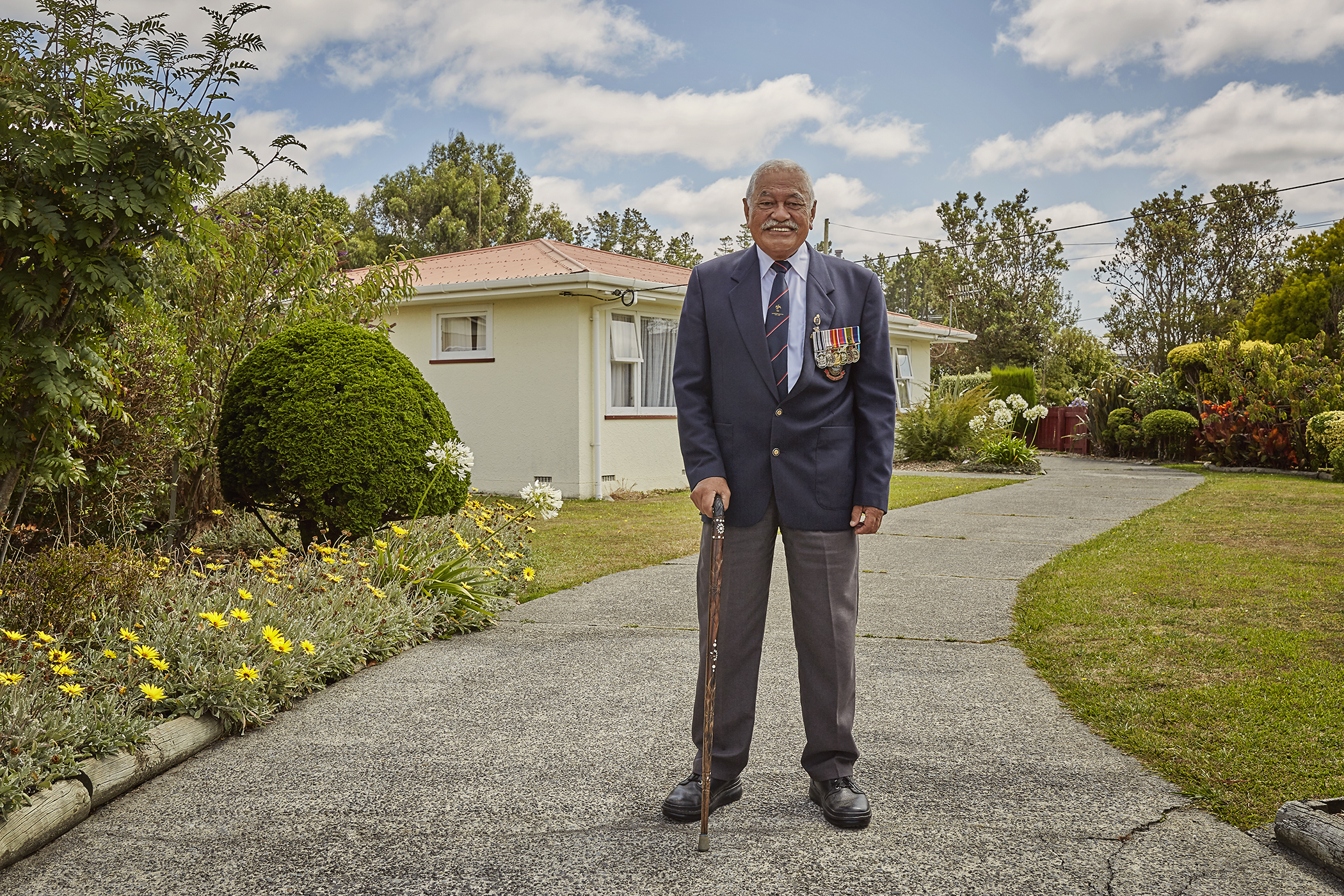 New Zealand Nuclear Testing Veterans Association President Tere Tahi. Photo by Denise Baynham, All Rights Reserved