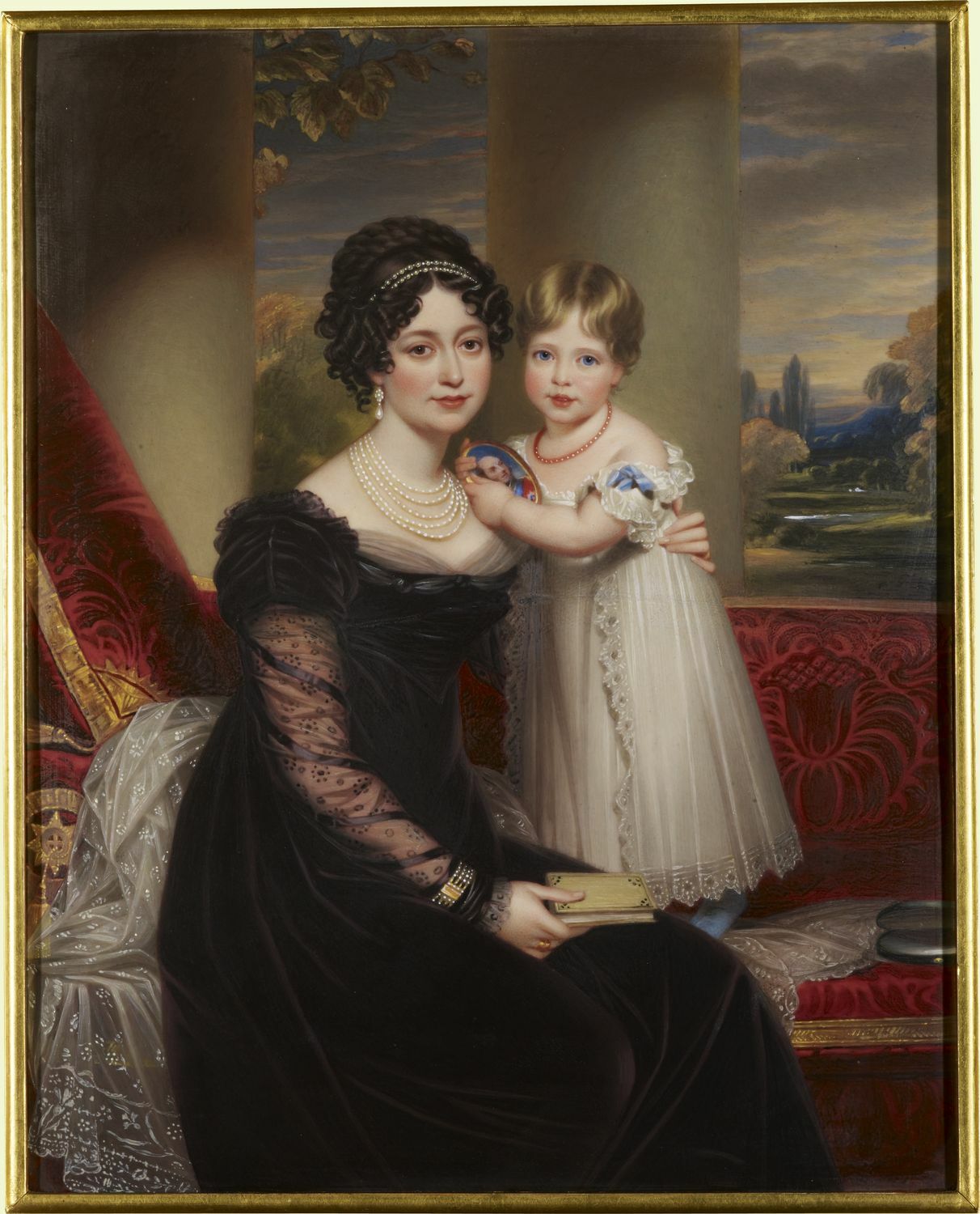 Victoria, Duchess of Kent with Princess Victoria, c.1824. Royal Collections Trust. No known copyright