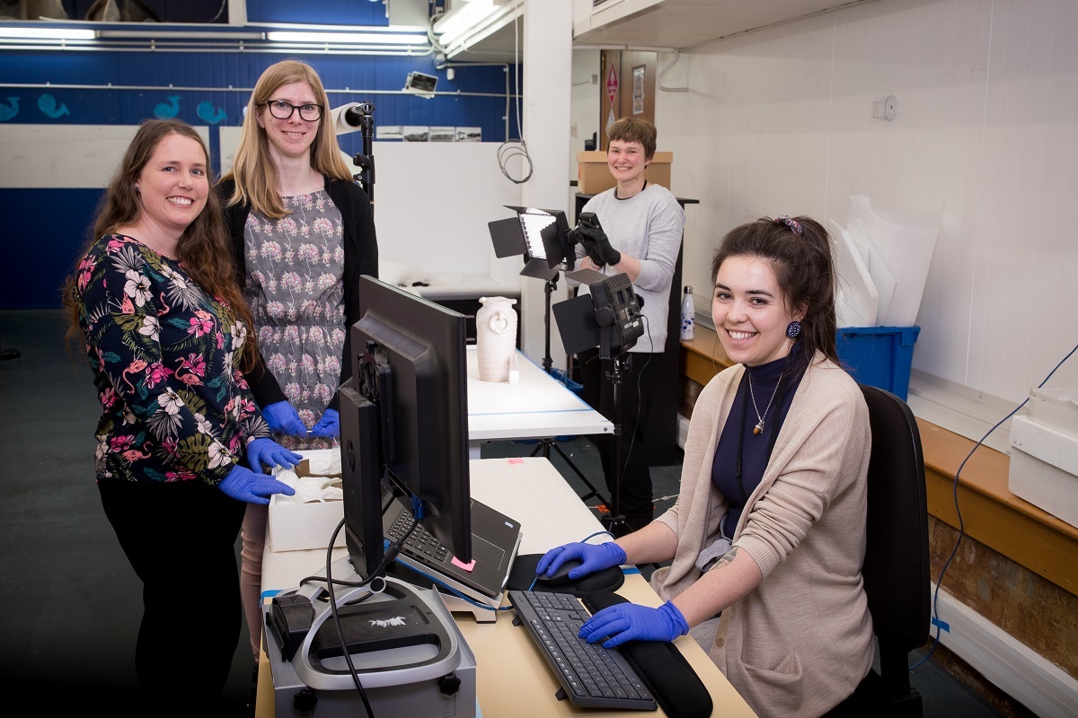 Inventory Team members (from left): Sarah Cragg, Amanda Ray, Zara Garlick and Chantal Bennett.